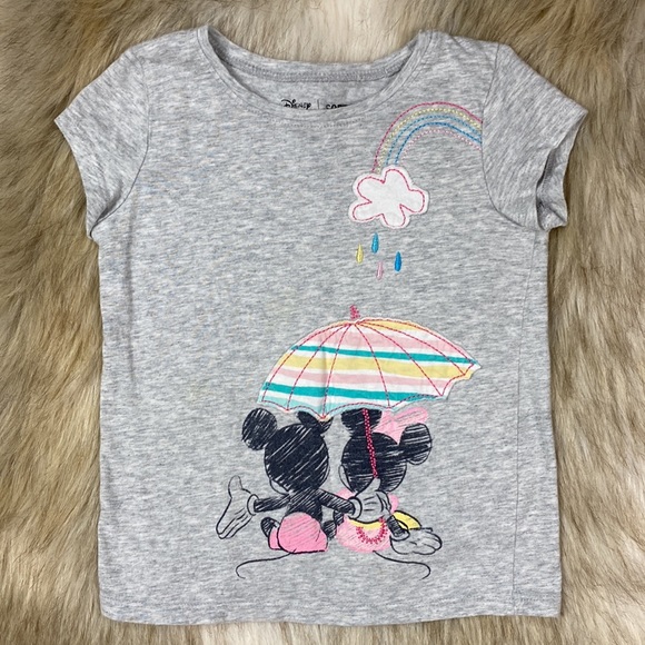 4T Girl Lot, Mickey & Minnie Top, Gap Tank, Shorts, & Stars & Stripes Skirt - Picture 2 of 10